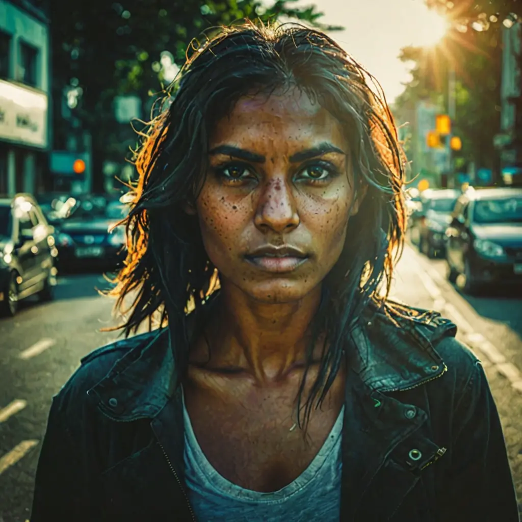 Cinematic LoRA — portrait with bokeh