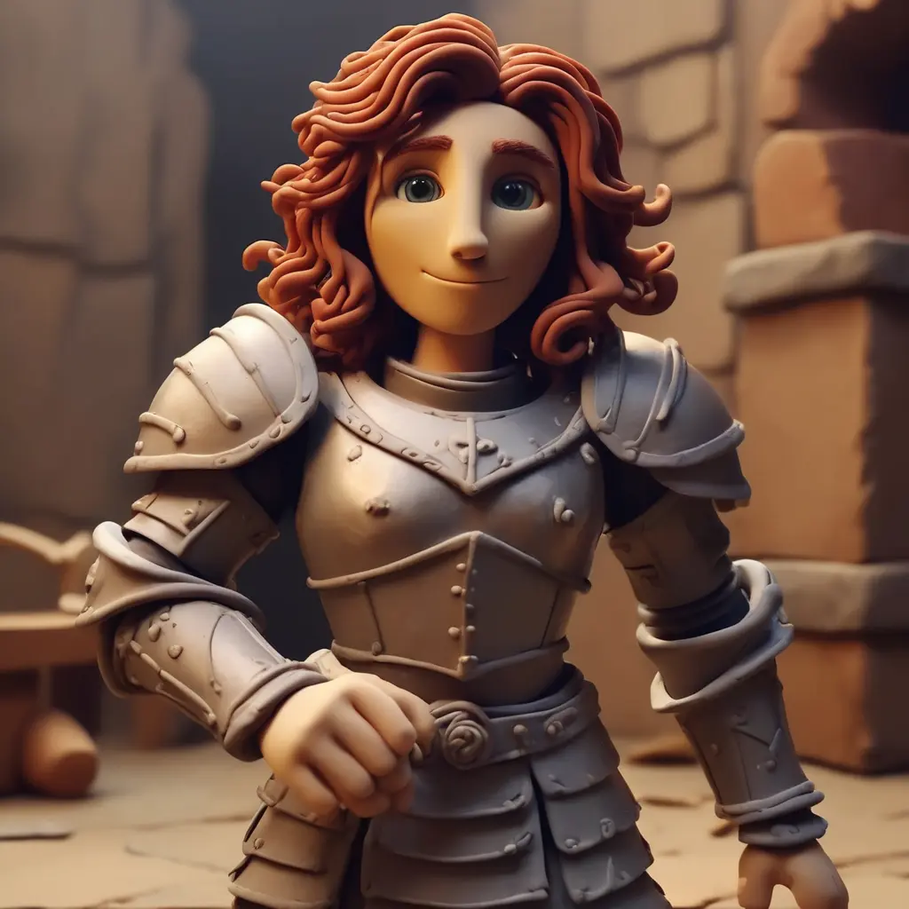 Clay 3D LoRA — sculpted 3D character